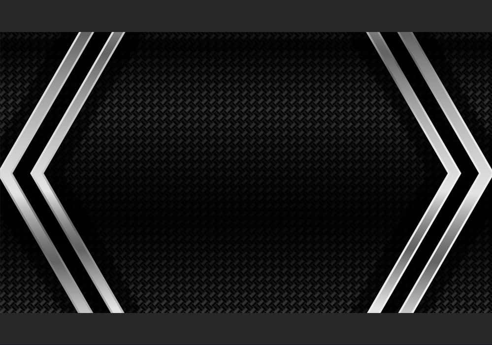 A Black And Silver Hexagonal Background Vector