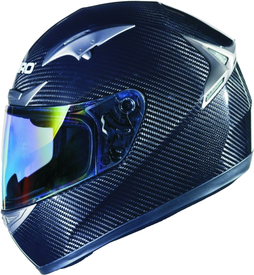 Carbon Fiber Motorcycle Helmet PNG