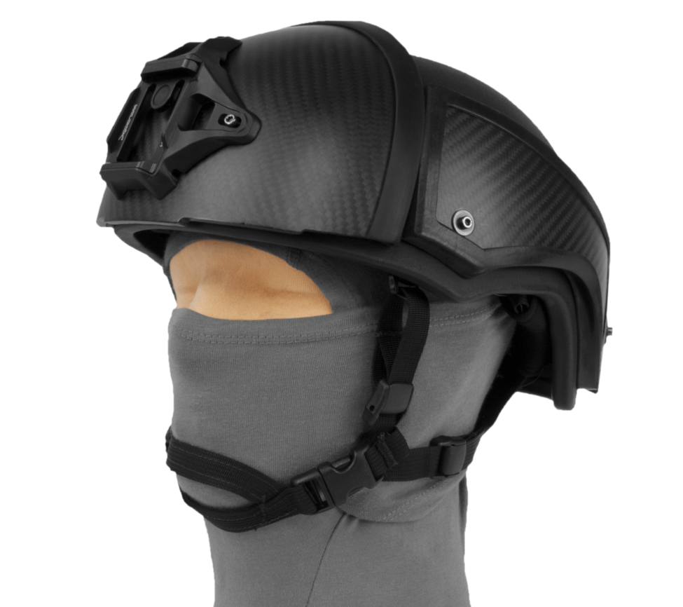 Carbon Fiber Motorcycle Helmet Side View PNG