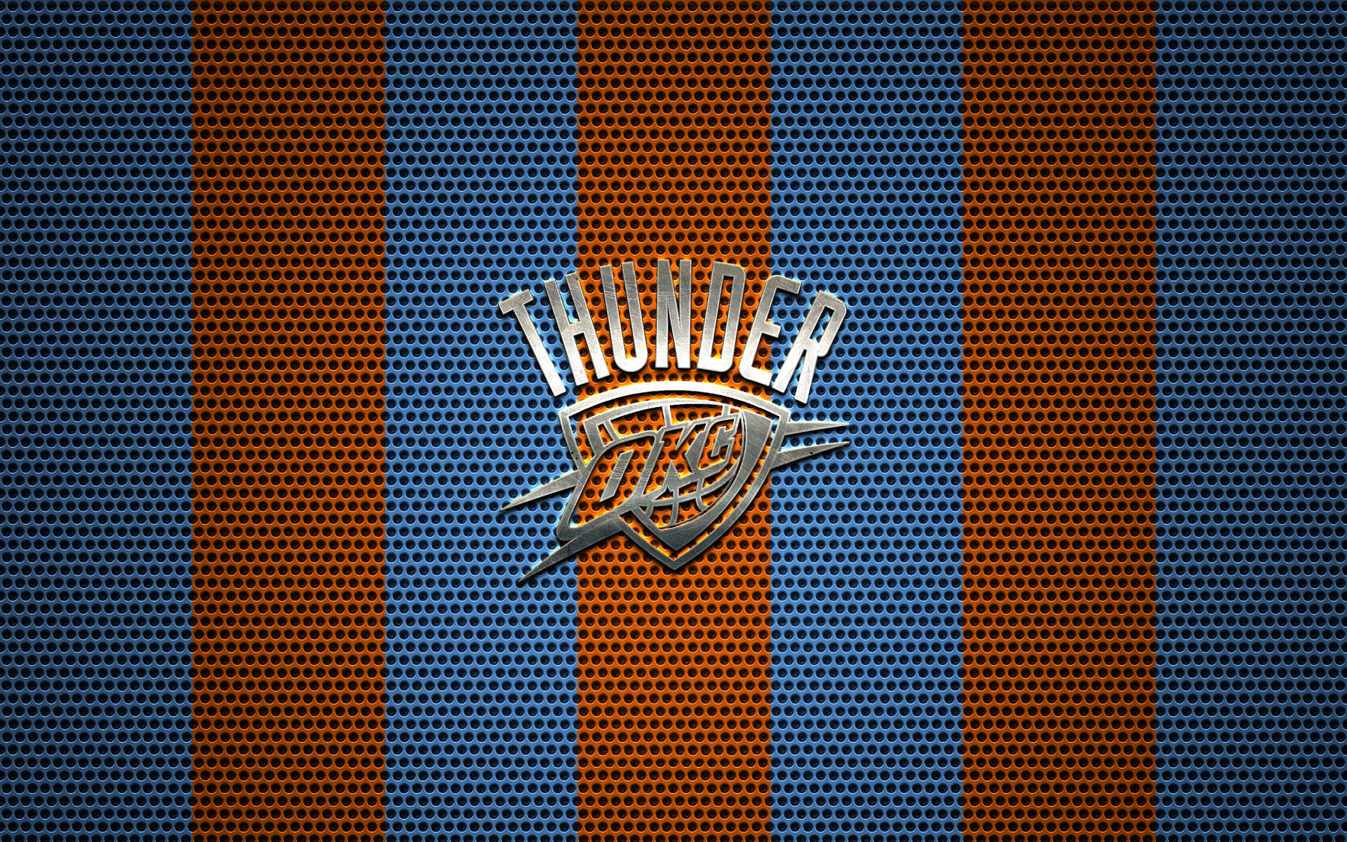 Carbon Fiber Oklahoma City Thunder Logo Wallpaper