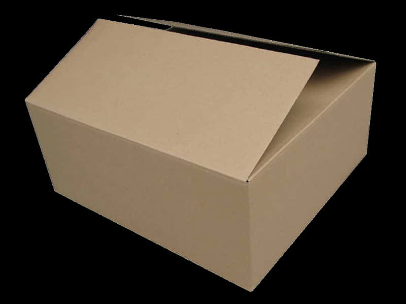 Cardboard Box Open Lid PNG