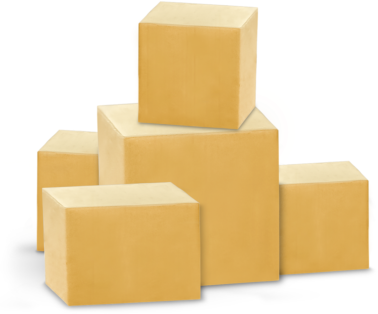 Cardboard Boxes Stacked PNG