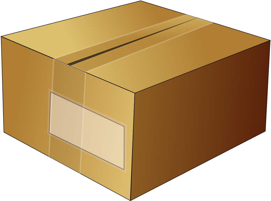 Cardboard Package3 D Illustration PNG