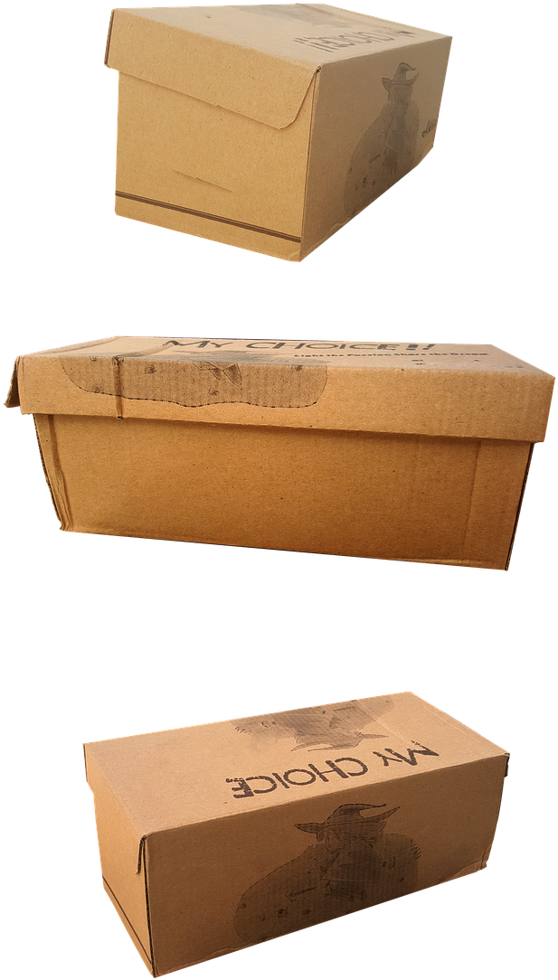 Cardboard Pizza Boxes Stacked PNG