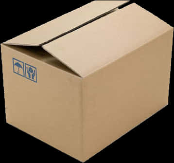 Cardboard Shipping Box PNG