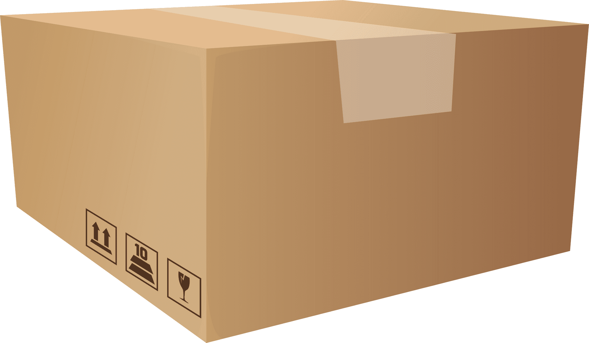 Cardboard Shipping Box PNG