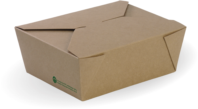 Cardboard Shipping Box Closed PNG
