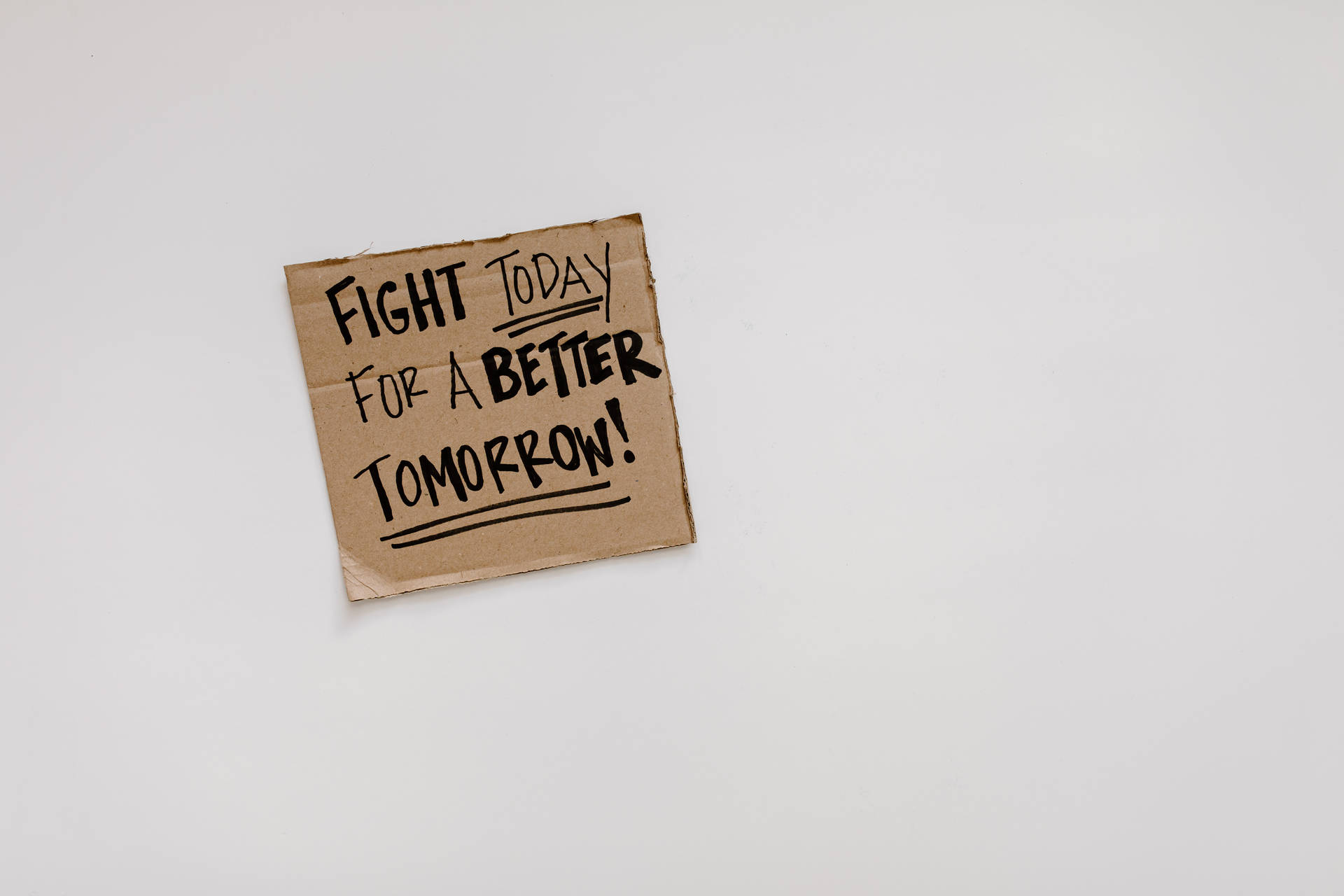Cardboard Words That Are Inspirational Laptop Wallpaper