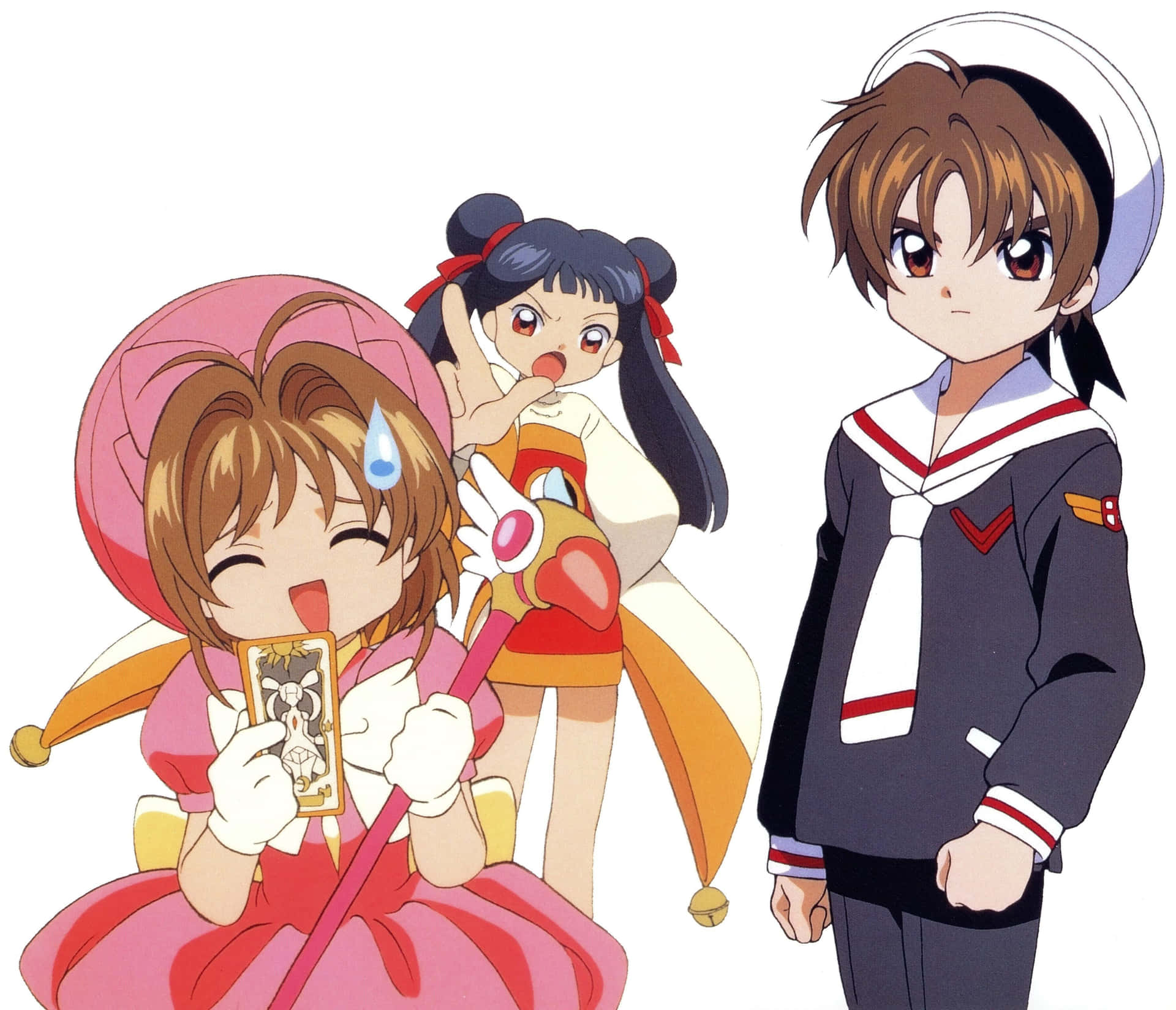 Cardcaptor Sakura En Vrienden Achtergrond