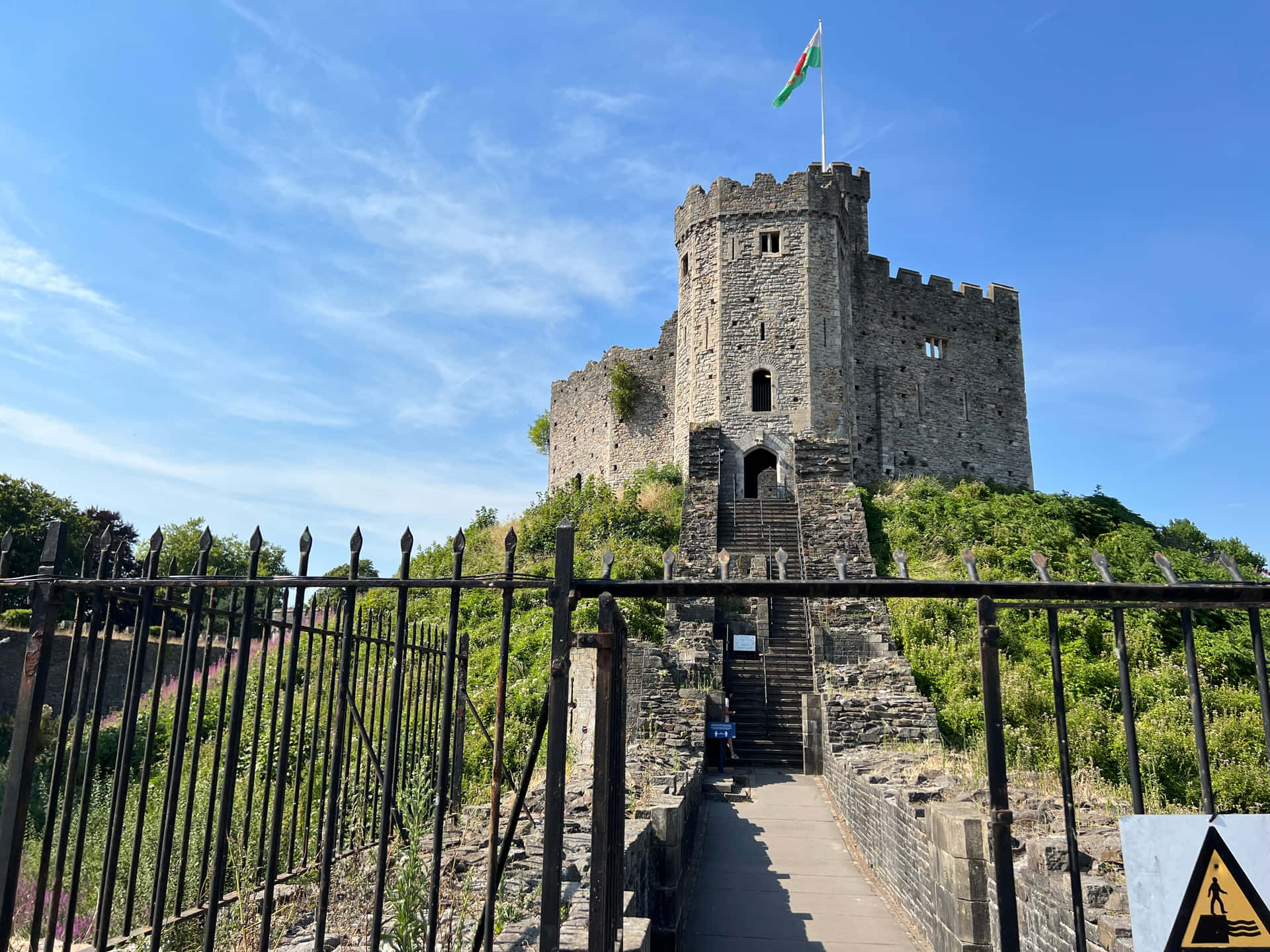 Portadel Castello Di Cardiff Sfondo