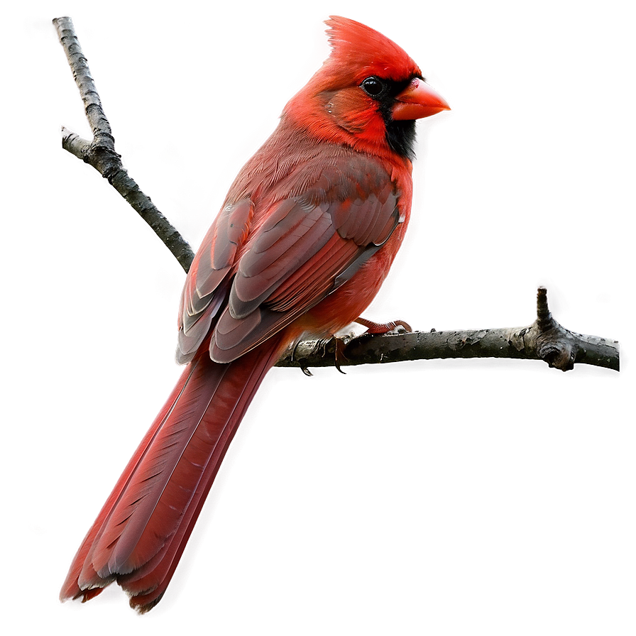 Cardinal On Branch Png 05242024 PNG