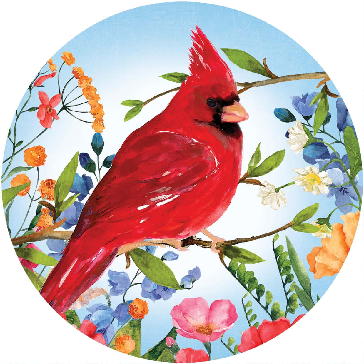 "The beauty of the cardinal captivates all viewers"