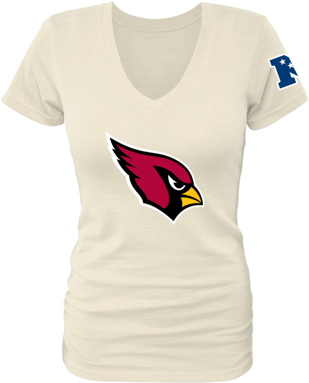 Cardinals Logo Womens V Neck T Shirt PNG