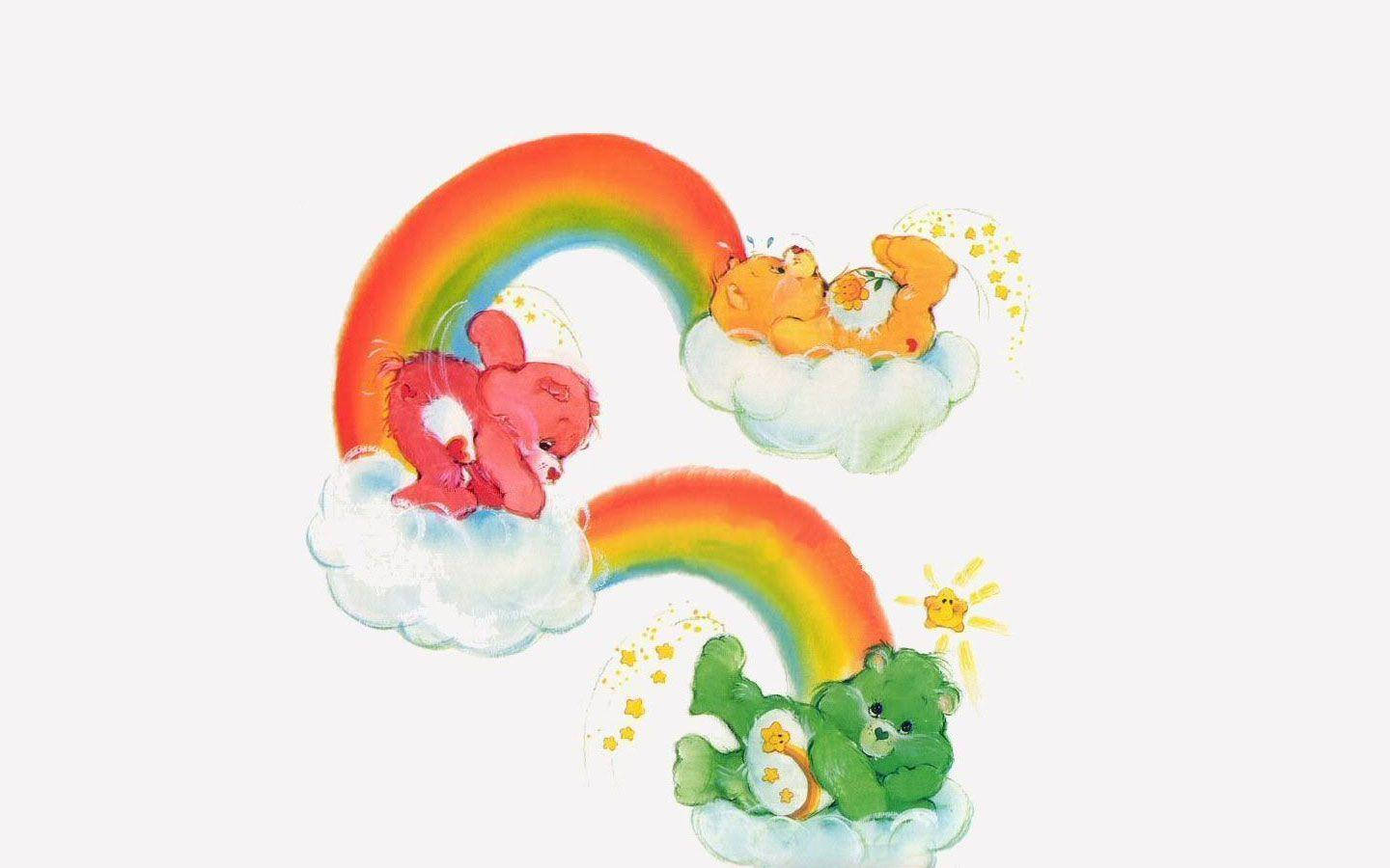 Care Bears Rainbow Falls Background