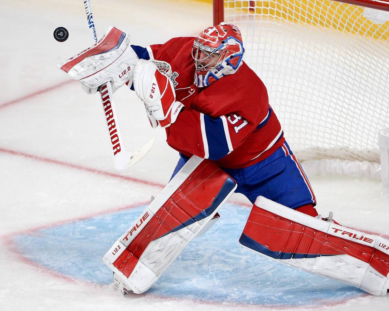 Carey Price Montreal Canadiens Blocked Shot Photography Wallpaper