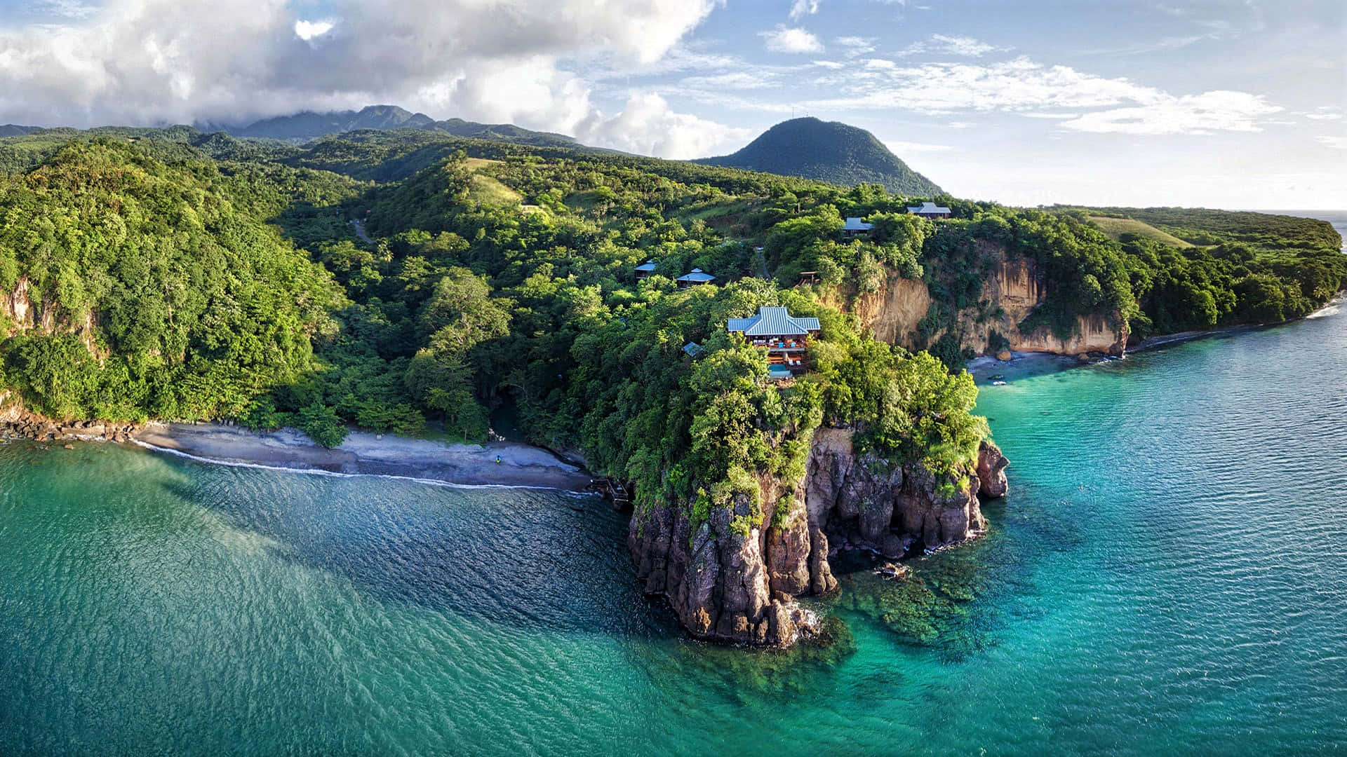 Floating Tranquility - Turquoise Waters in the Caribbean