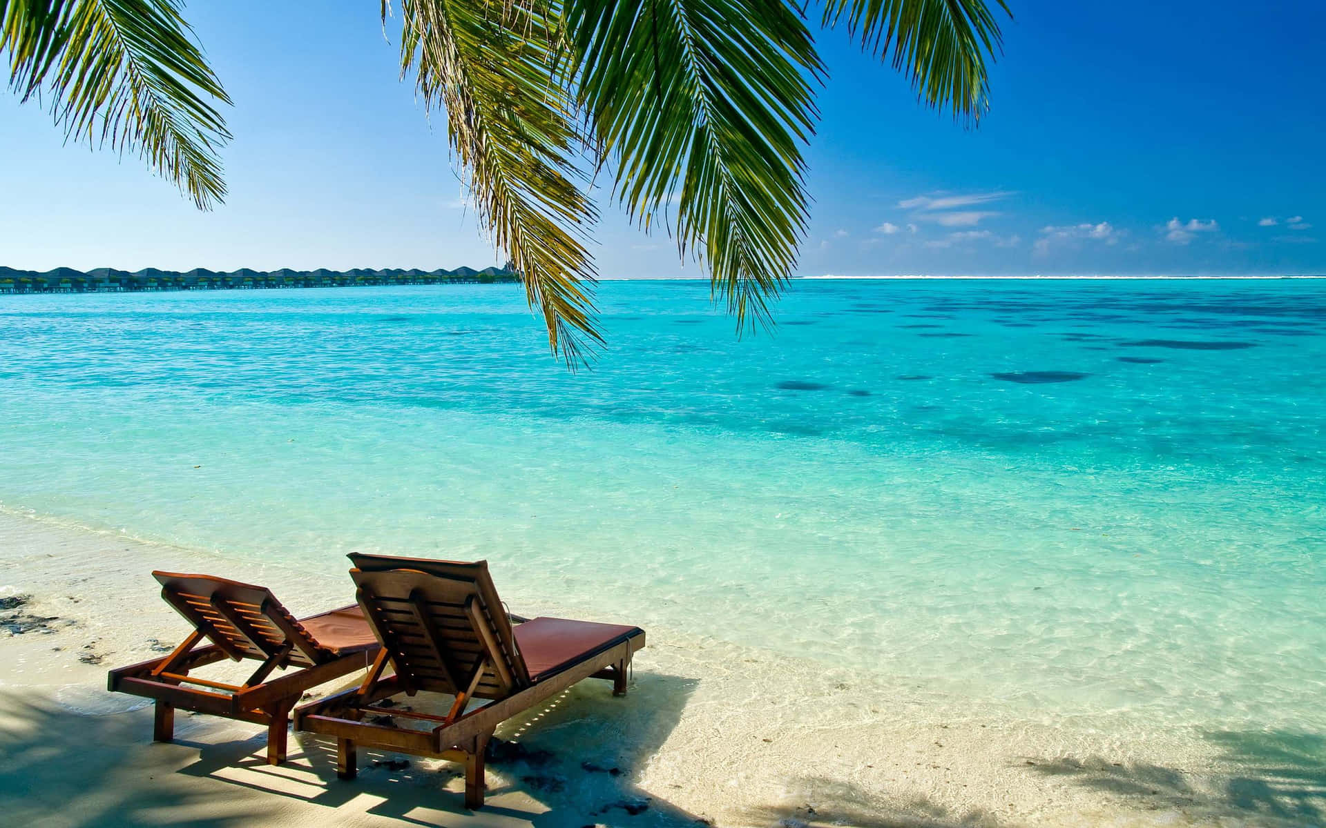 Díasde Relax En La Playa Del Caribe. Fondo de pantalla