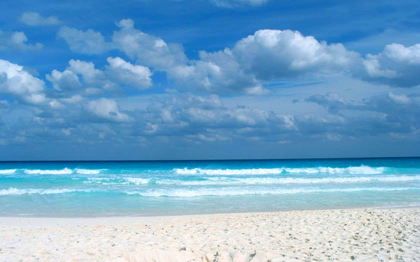 Slap af og slap af på denne caribiske strandscene tapet Wallpaper