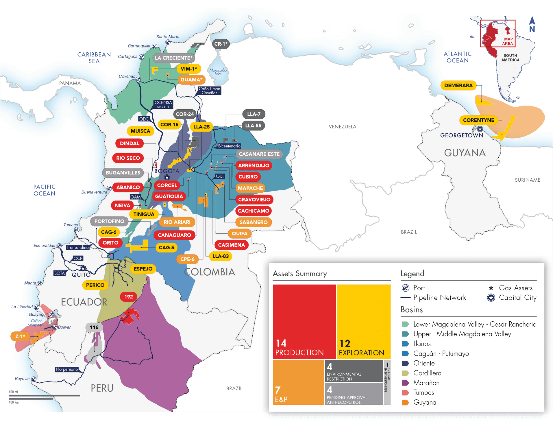 Caribbean Oiland Gas Activity Map PNG