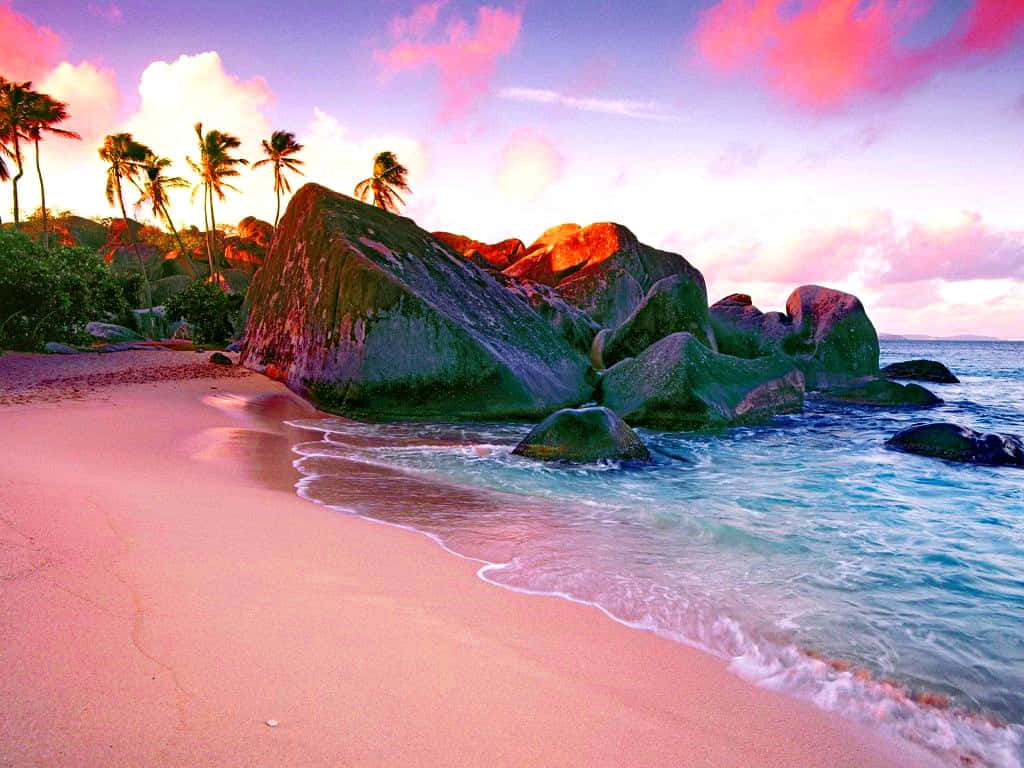 Caribbean_ Sunset_ Beach Wallpaper