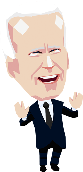 Caricatureof Political Figure Joe Biden PNG
