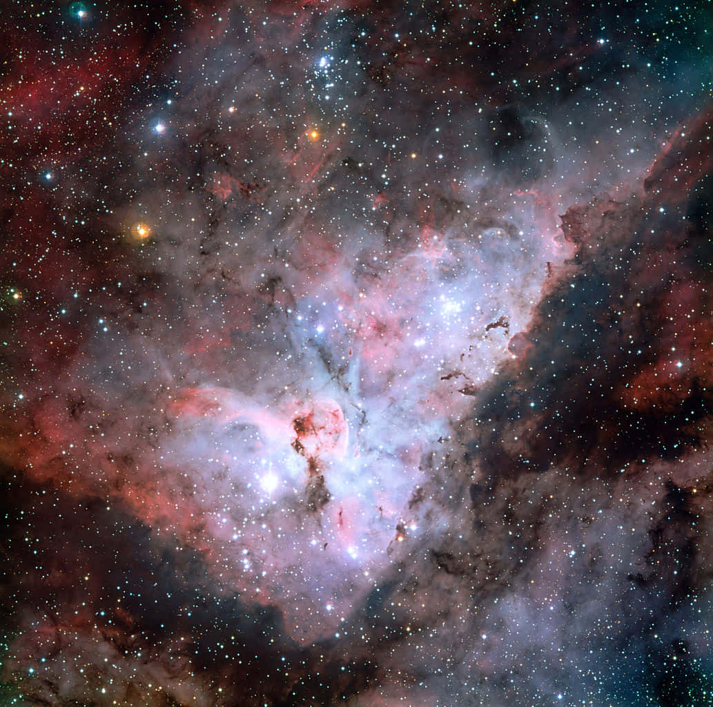 Majestueuze Carina Nebula In Hoge Resolutie Achtergrond