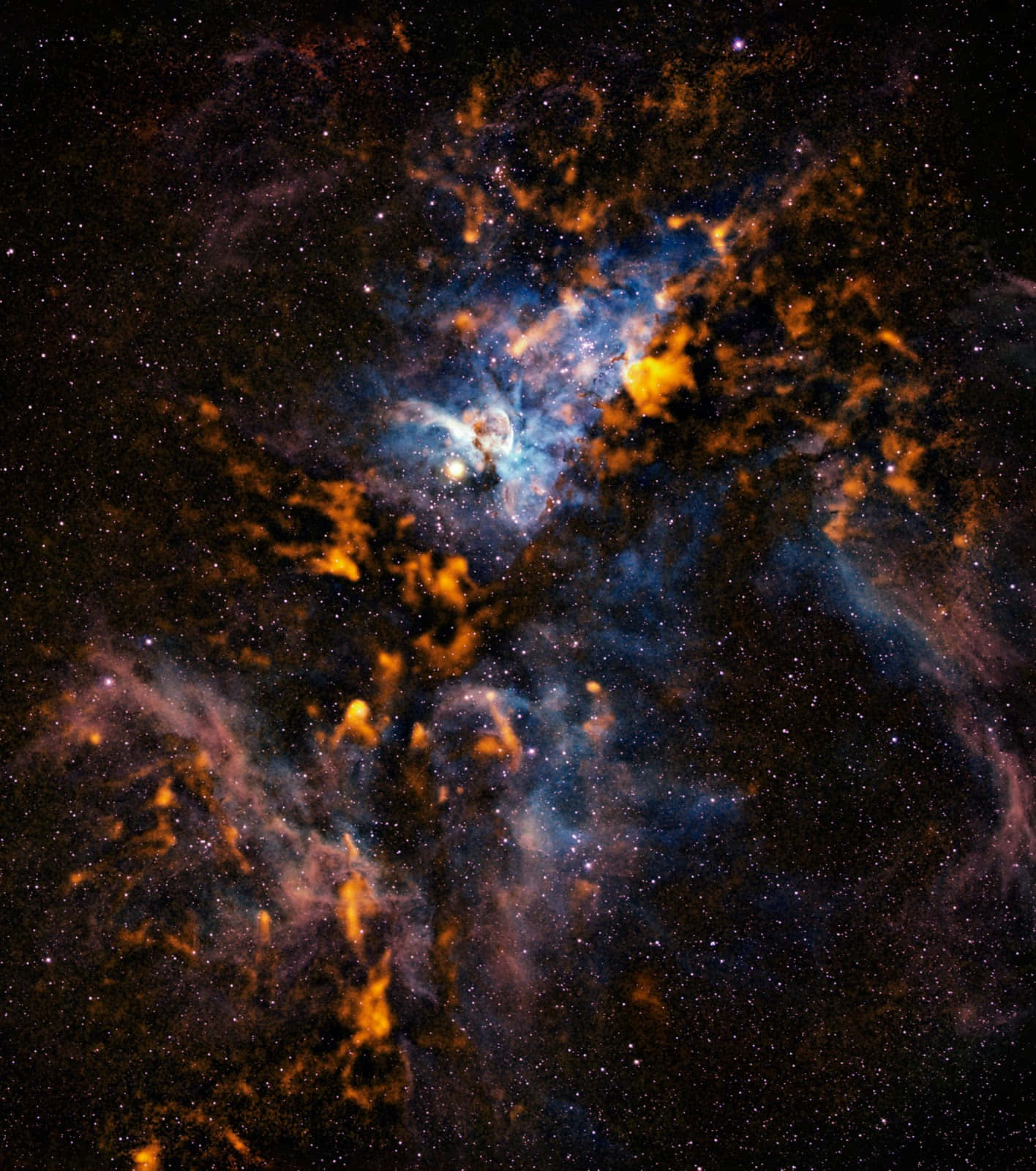 Caption: Spectacular View of the Carina Nebula Wallpaper