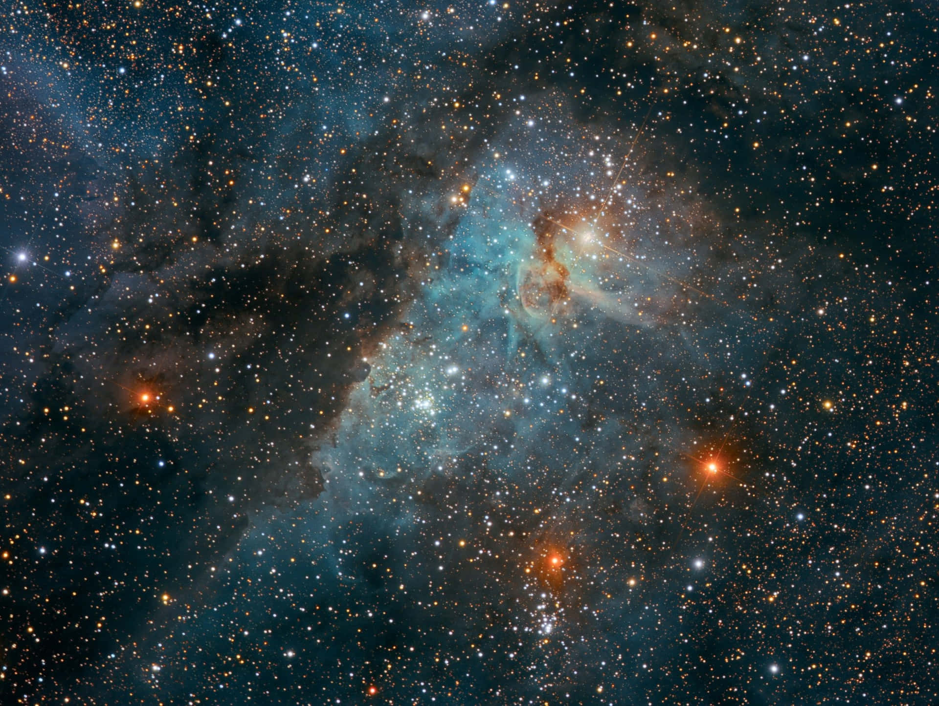 Majestic Carina Nebula in High Resolution Wallpaper