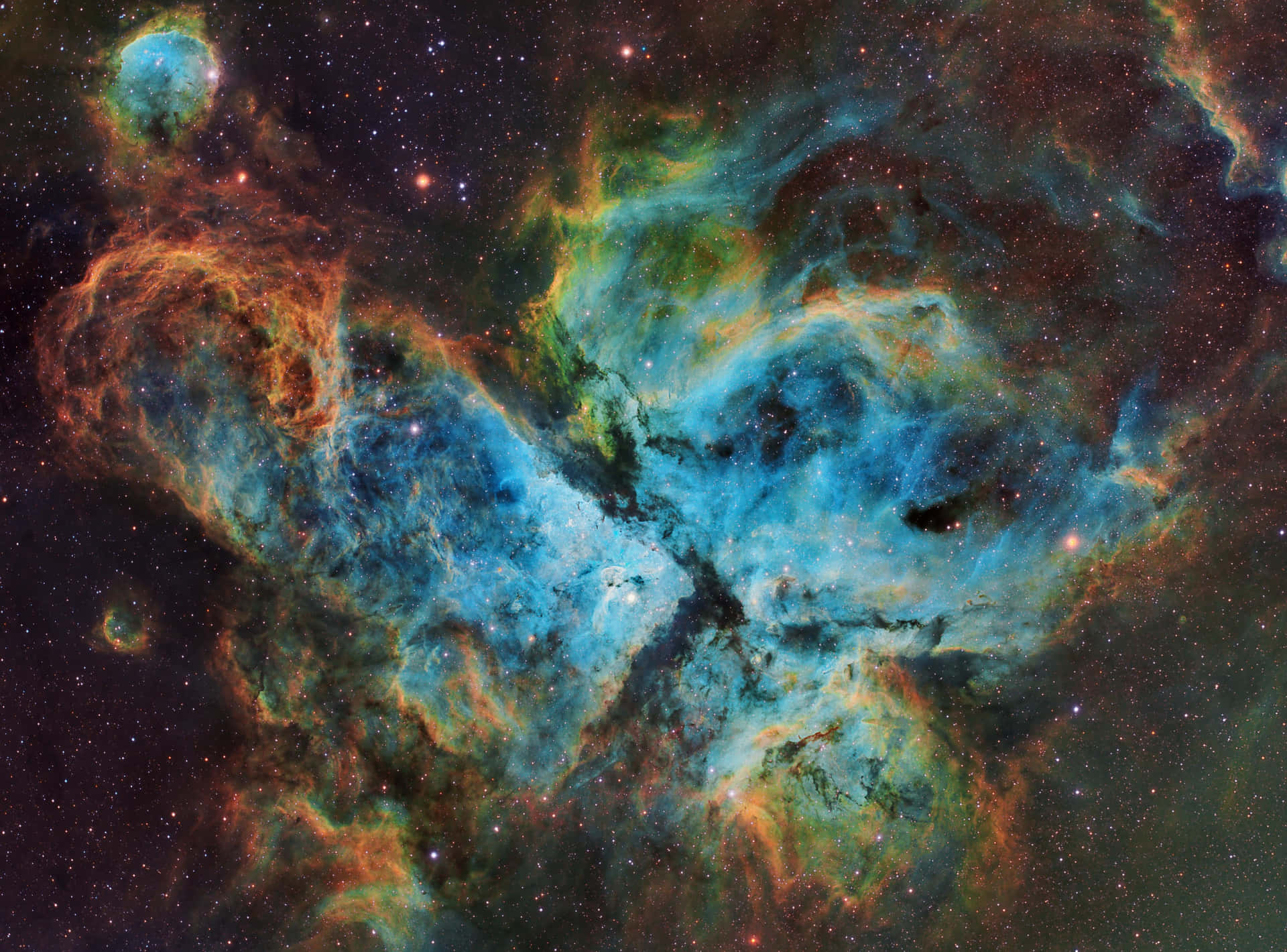 Stunning view of the majestic Carina Nebula Wallpaper