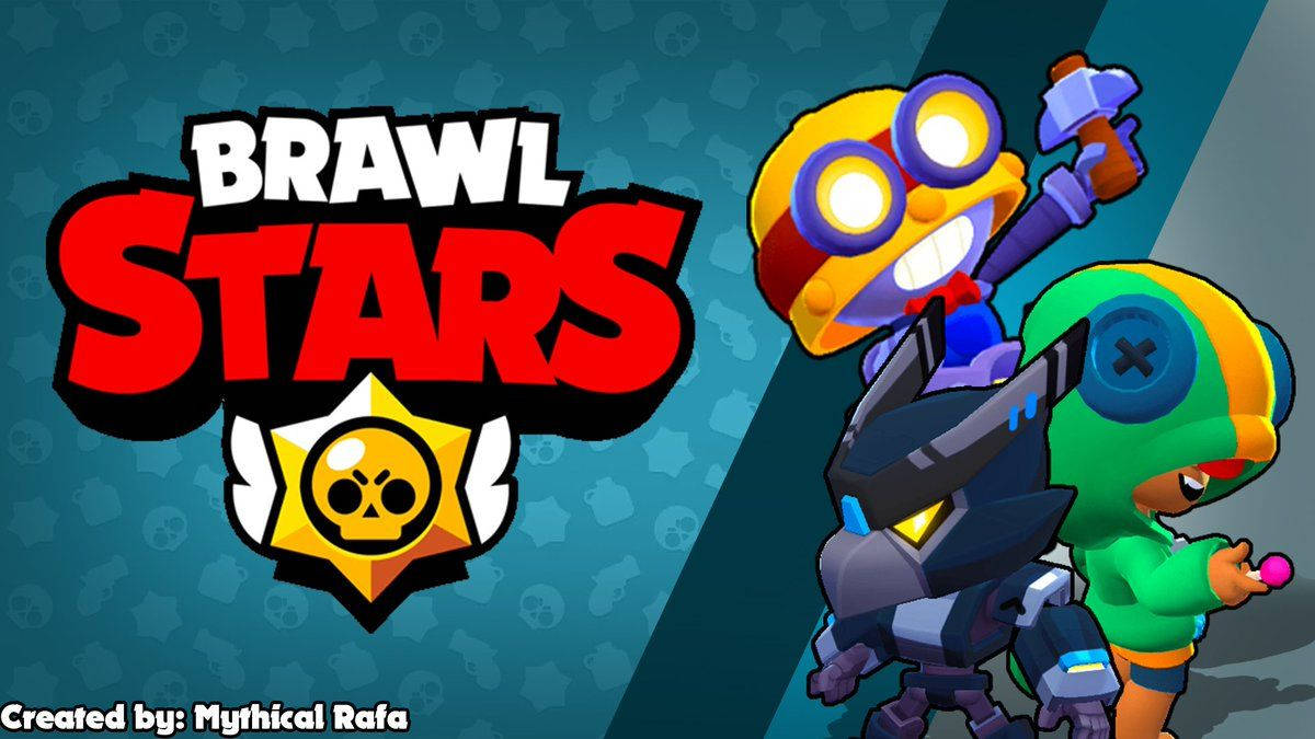 Carl, Crow And Leon In Brawl Stars Background