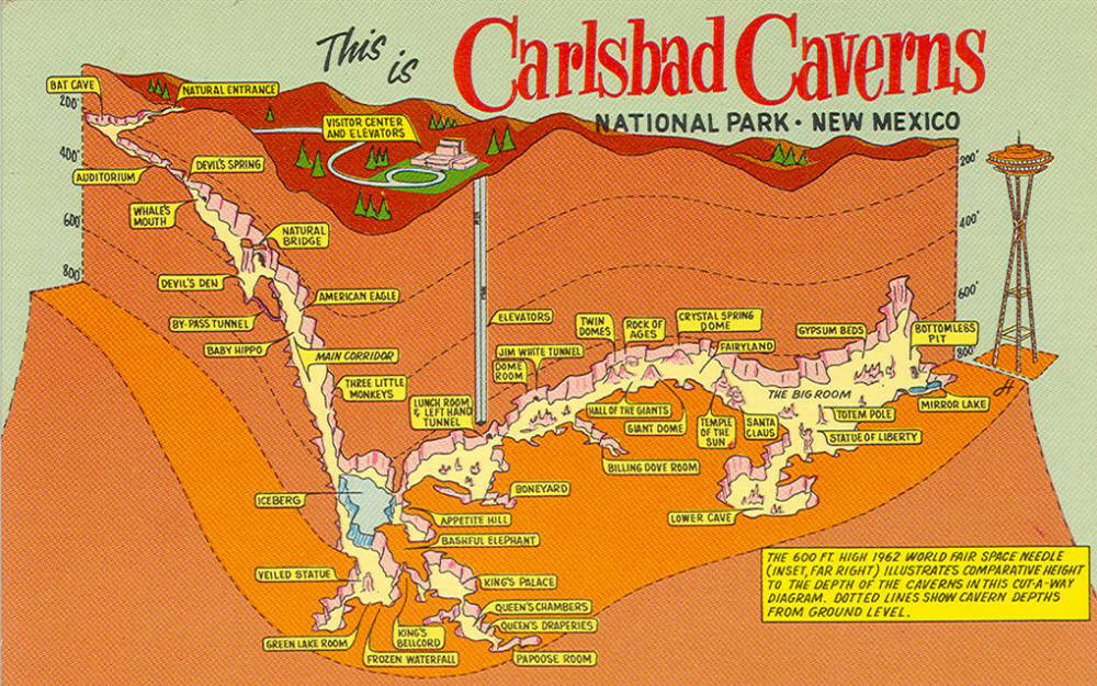 Carlsbad Cavern Map Wallpaper