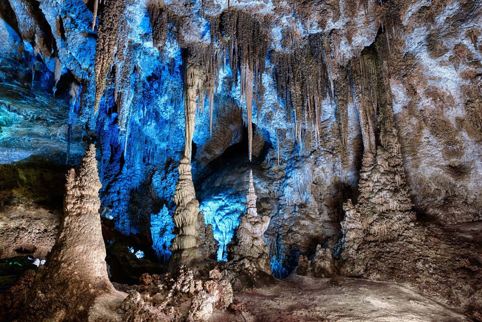 Formacionesde Cuevas Del Parque Nacional De Carlsbad Caverns Fondo de pantalla