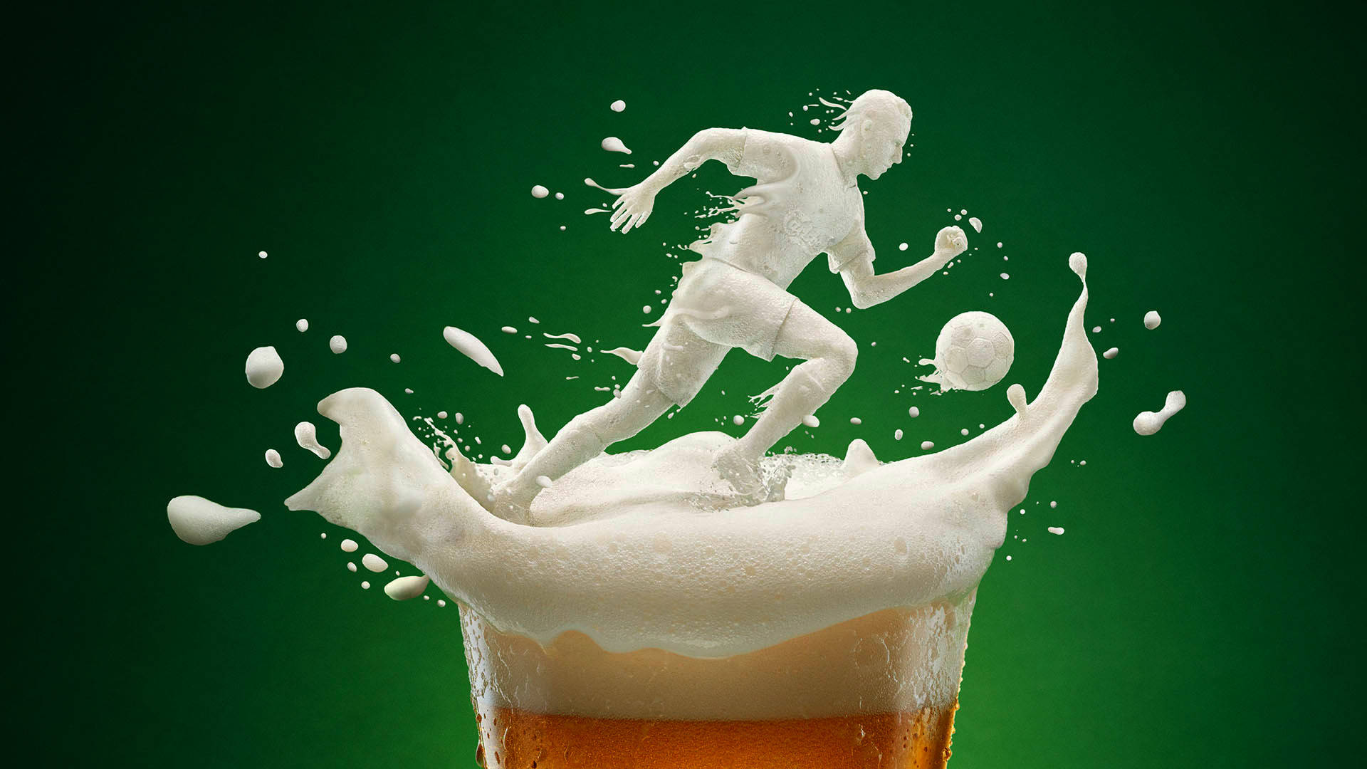 Carlsberg Beer Alcoholic Drink Creative Background