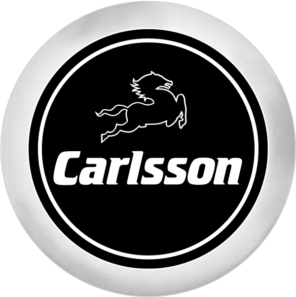 Carlsson Logo Blackand White PNG