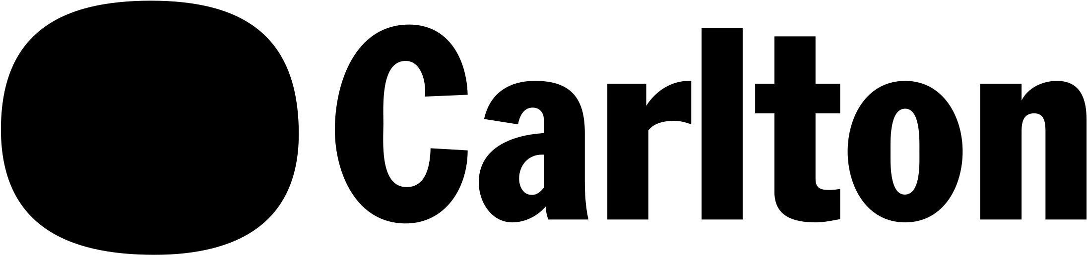 Carlton Logo Blackon Transparent PNG