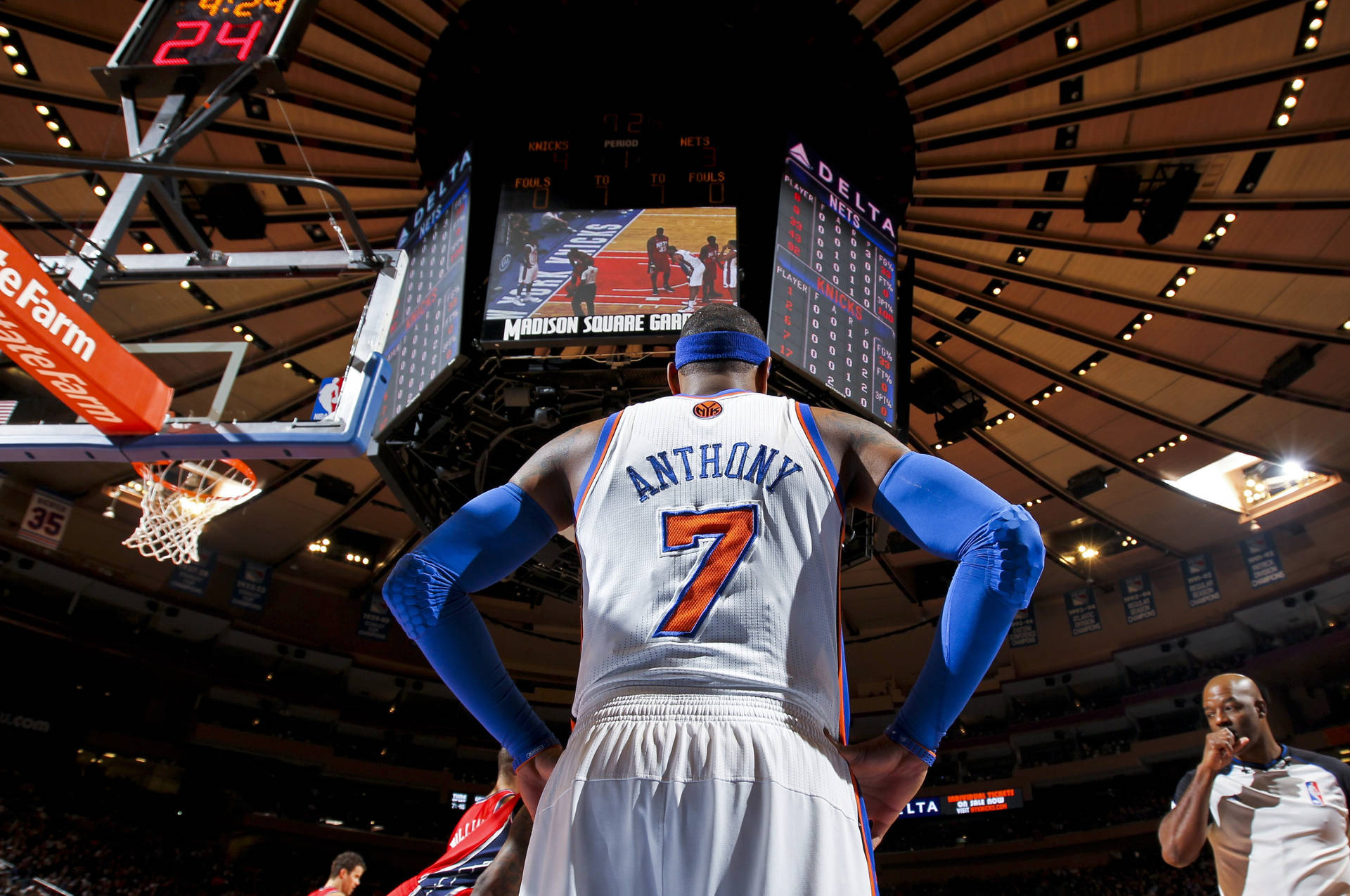 Carmelo Anthony At Madison Square Wallpaper