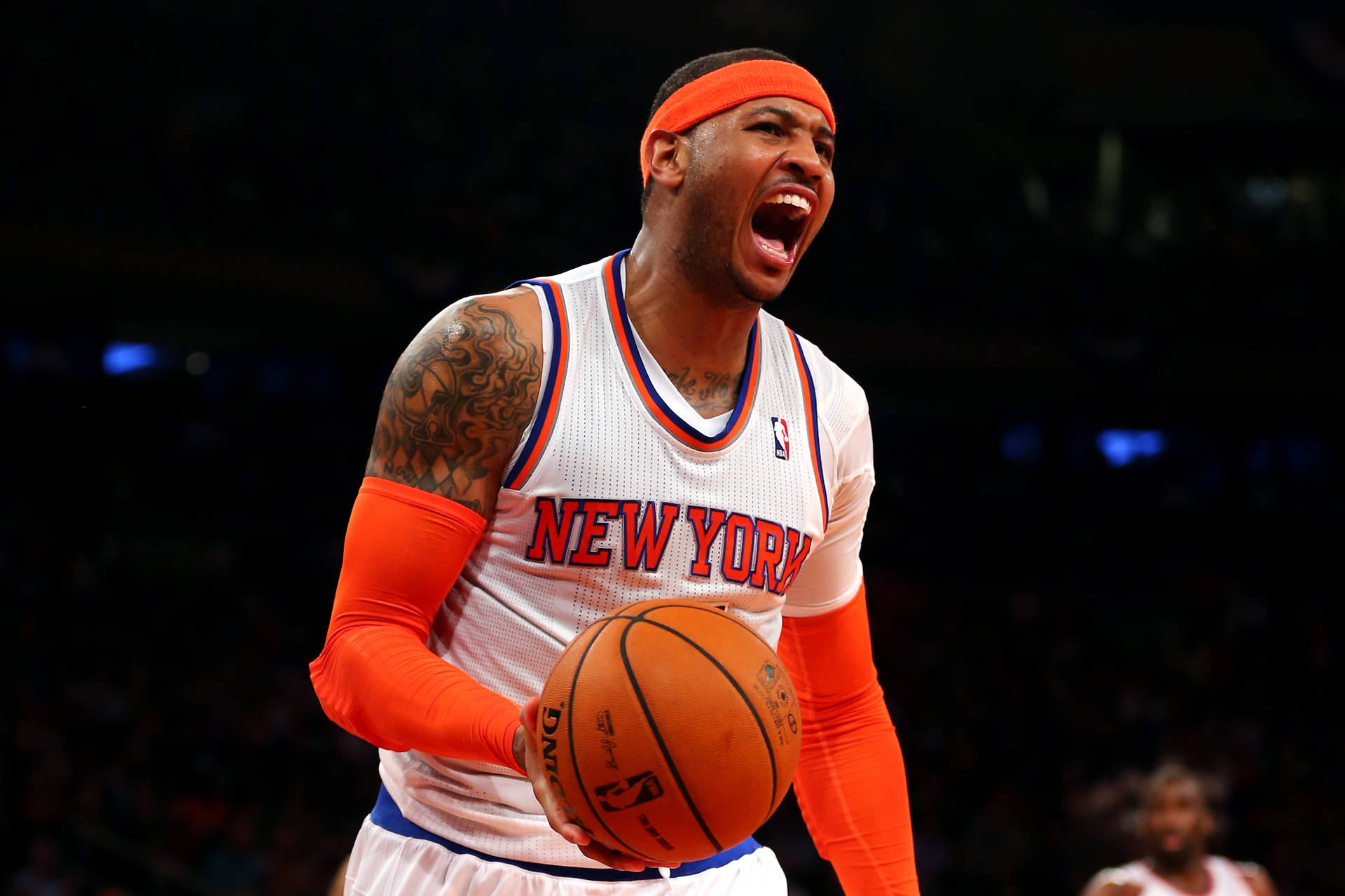 Carmelo Anthony Ball Game Shout Wallpaper