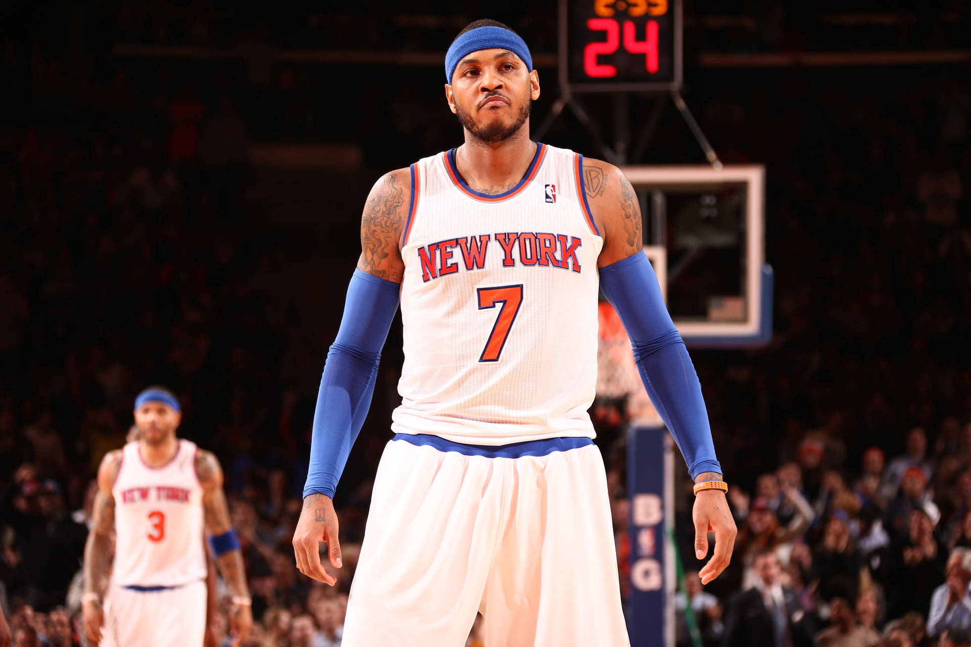 Carmelo Anthony Knicks Game Face Wallpaper