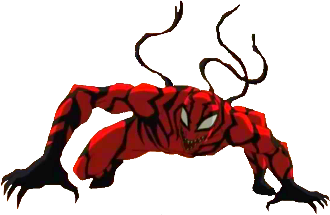 Carnage Comic Character Pose PNG