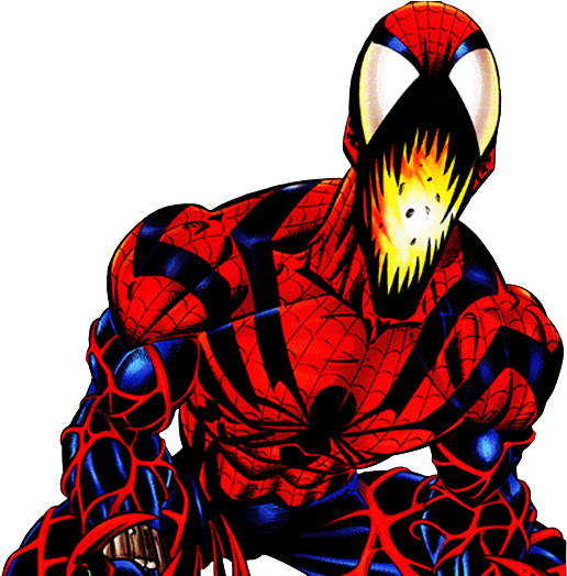 Carnage Spiderman Hybrid Character Artwork PNG