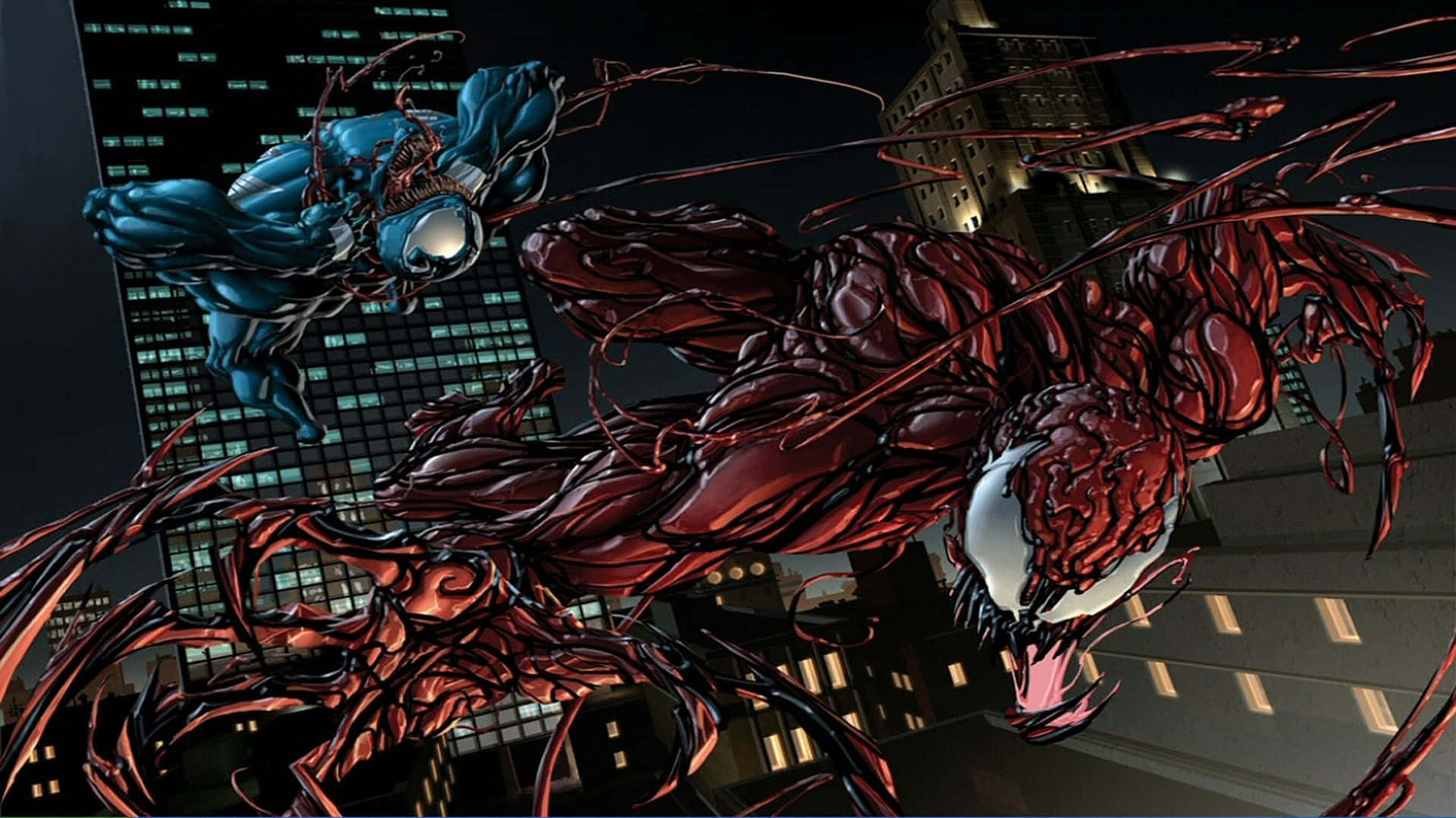 Chaos Unleashed: Carnage in the City Wallpaper
