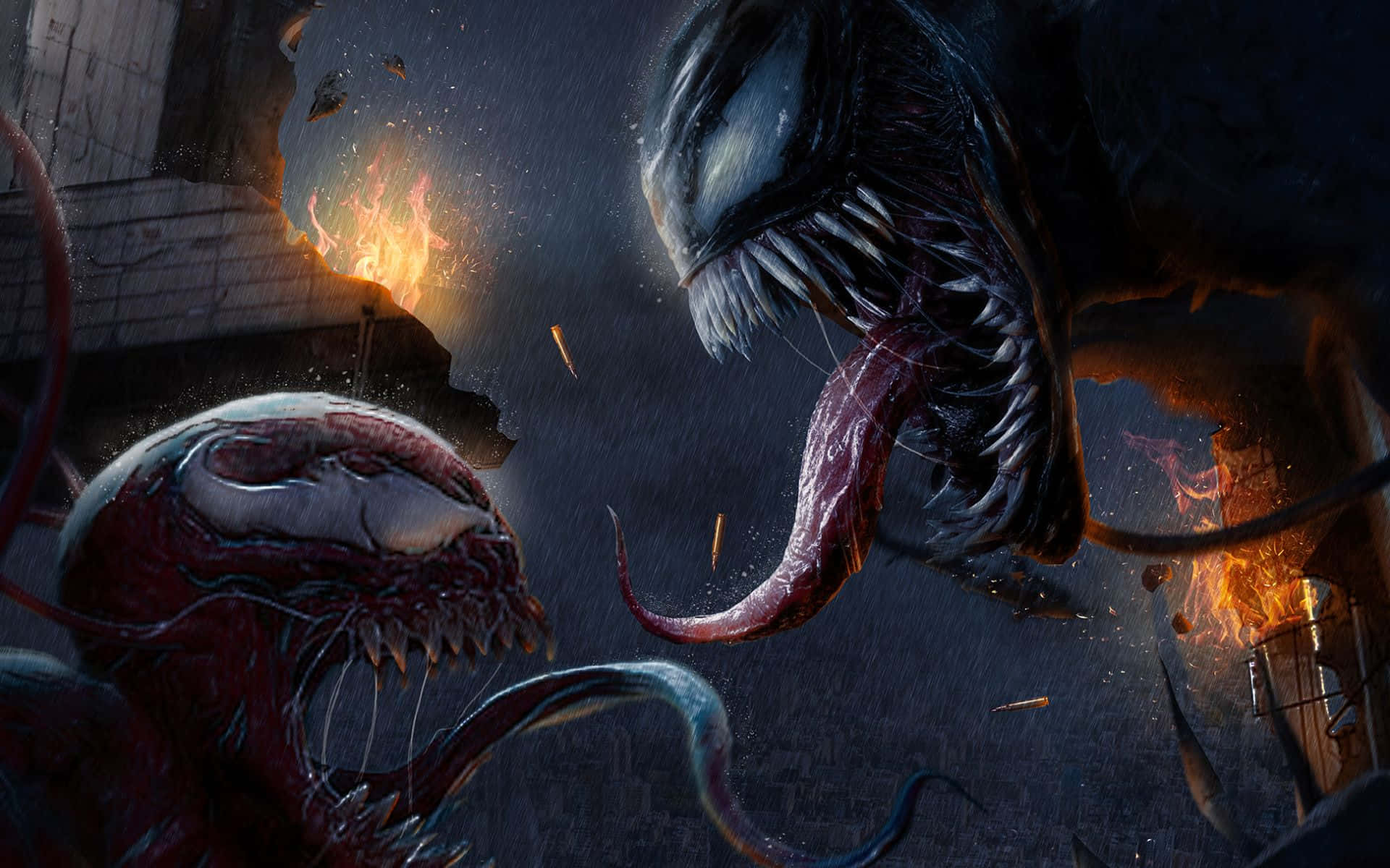 Epic Battle - Carnage Vs Venom Wallpaper