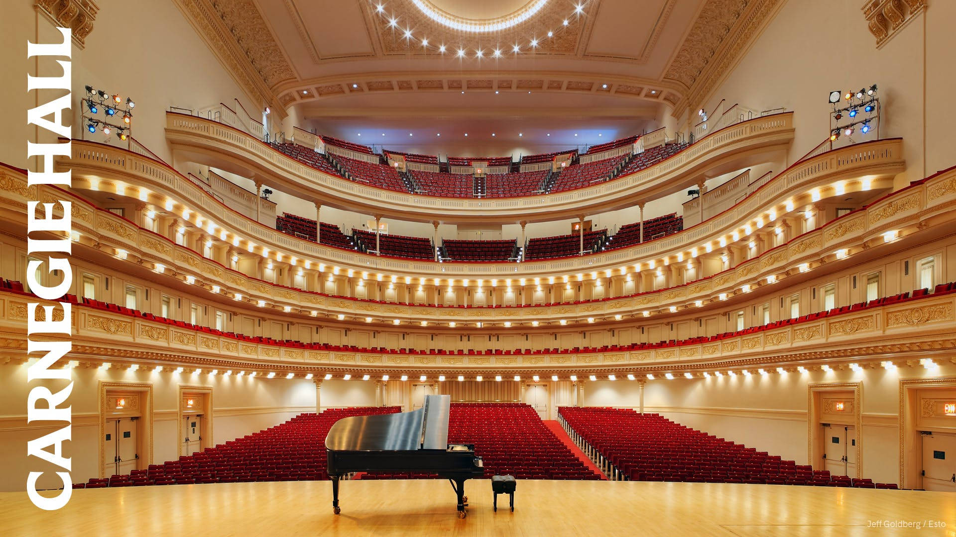Carnegie Hall With Piano Wallpaper