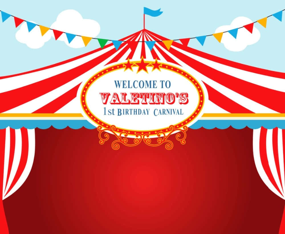 Vector Art Circus Carnival Background