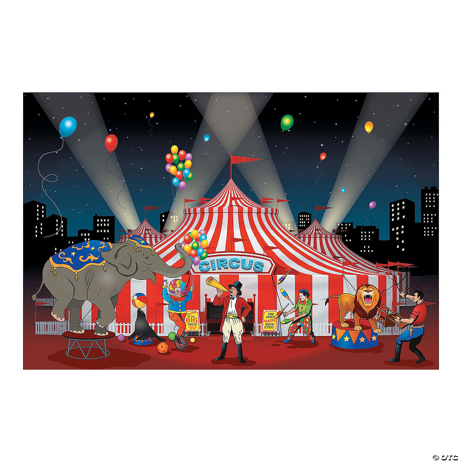 Designdi Sfondo Festivo Per Il Circo Del Carnevale