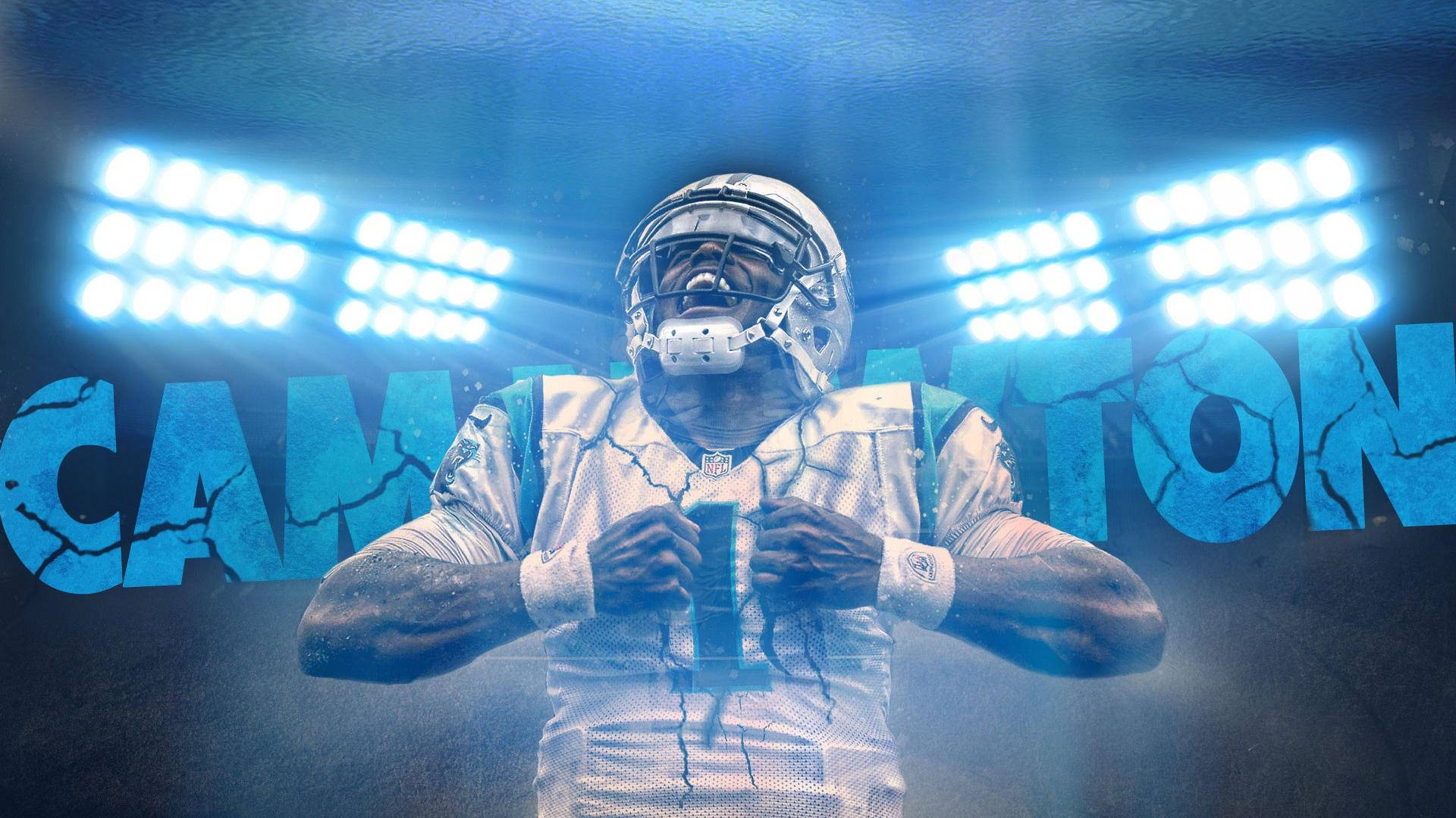 Carolina Panthers Cam Newton Clenched Fists Wallpaper