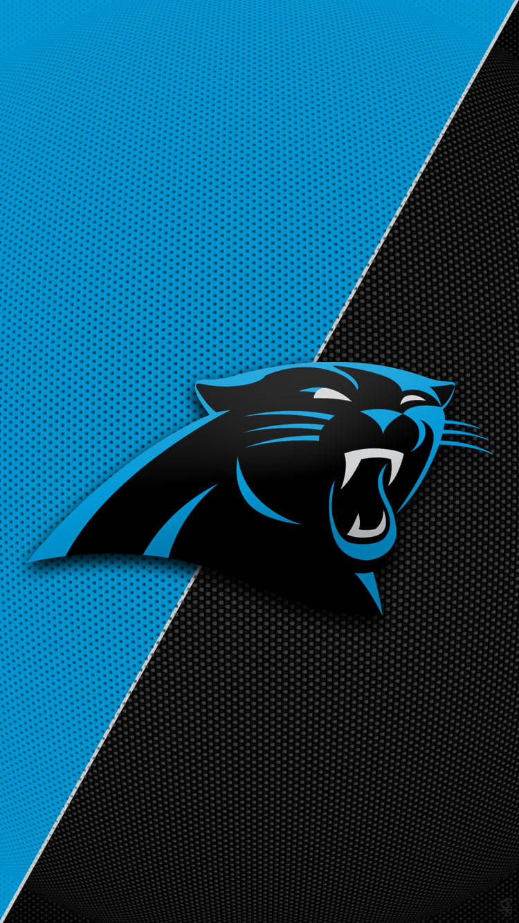 Logotipodos Carolina Panthers Azul E Preto. Papel de Parede