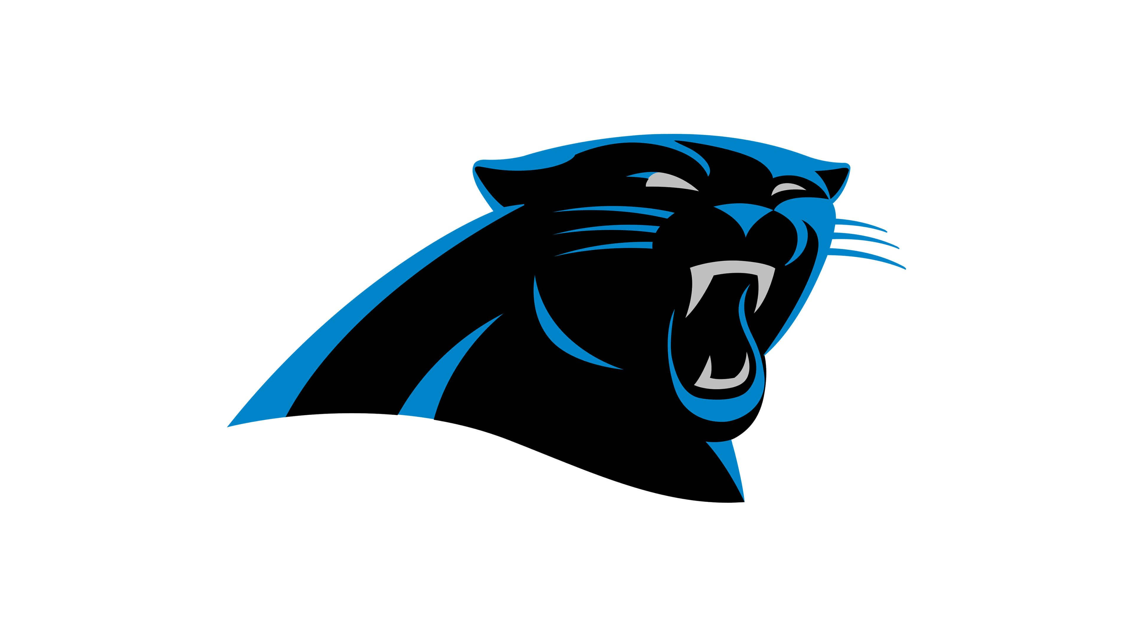 Carolina Panthers Logo On White Surface Wallpaper