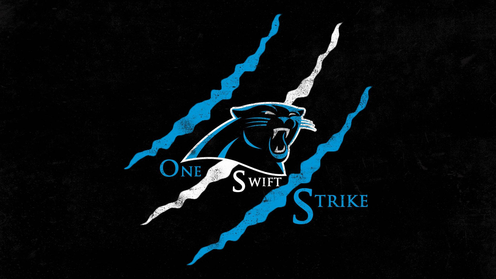 Logo Dei Carolina Panthers Con Strappi Ad Artiglio Sfondo