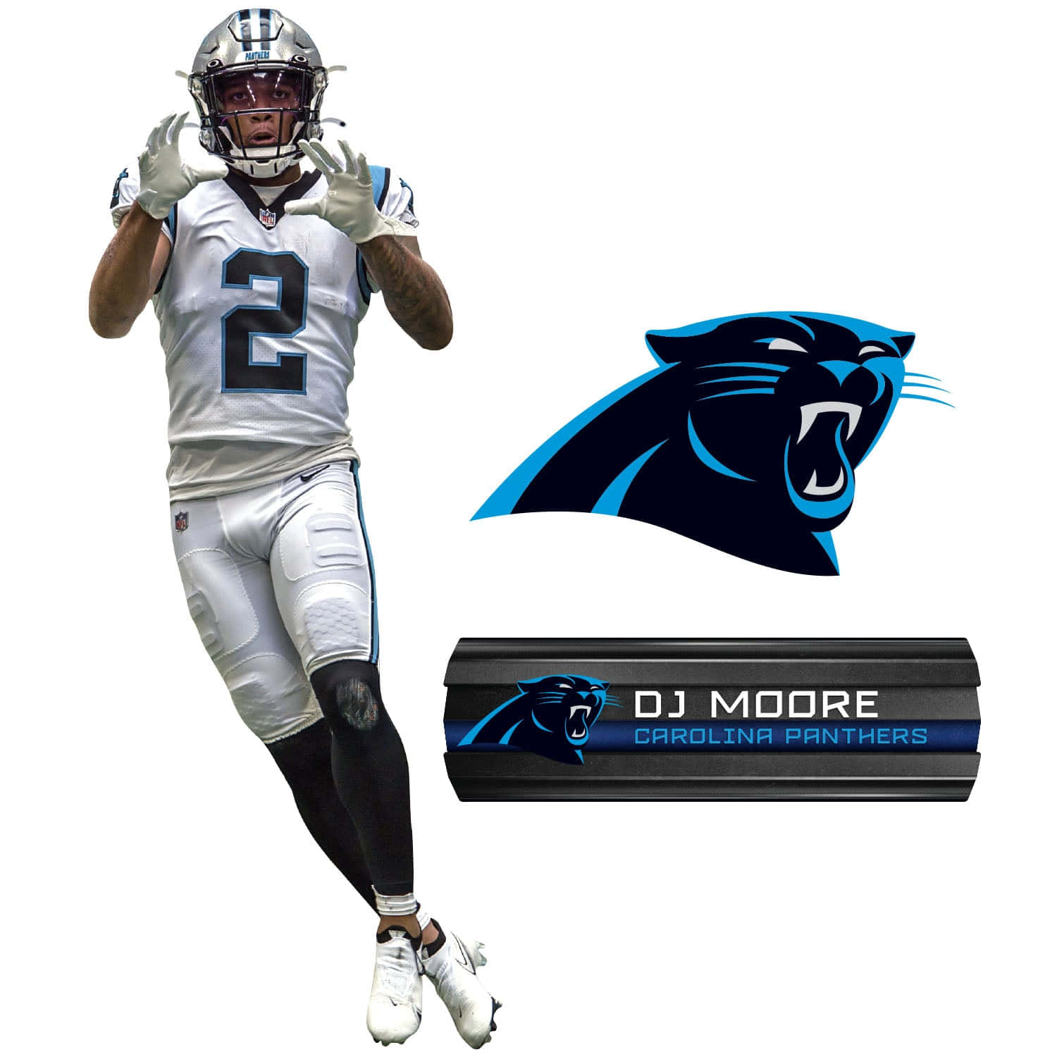 Djmoore, Jugador De Los Carolina Panthers - Gráfico Fondo de pantalla